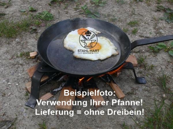 Eisenpfanne, Dm 250 mm mit Stiel 270 mm