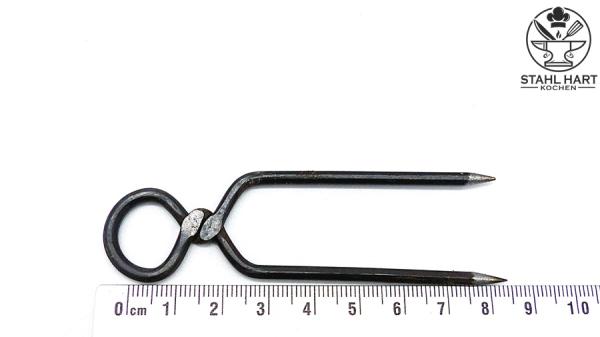 Grillspieß mit zwei Spießen klein 85 mm
